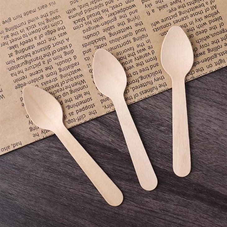 disposable wooden tea spoons