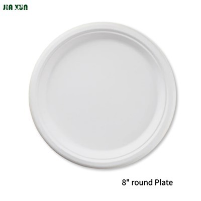 Suhkruroo bagasse ühekordsed taldrikud